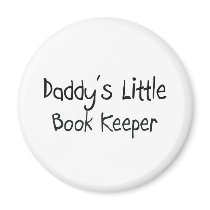 Daddy's Little Book Keeper magnets