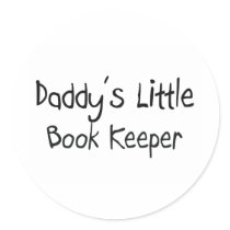 Daddy's Little Book Keeper stickers by professions Daddy's Little Book Keeper stickers