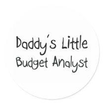 Daddy's Little Budget Analyst stickers