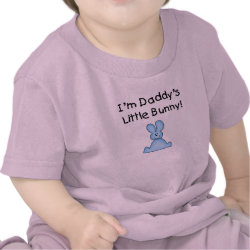 Daddy's Little Bunny (blue) Tshirt shirt