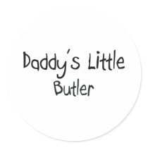 Daddy's Little Butler stickers by professions Daddy's Little Butler stickers