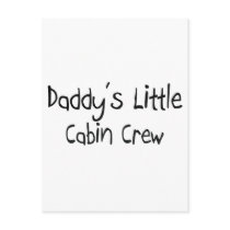 Daddy's Little Cabin Crew postcards