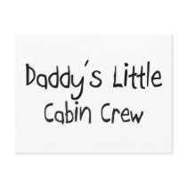 Daddy's Little Cabin Crew postcards