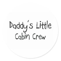 Daddy's Little Cabin Crew stickers