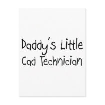 Daddy's Little Cad Technician postcards