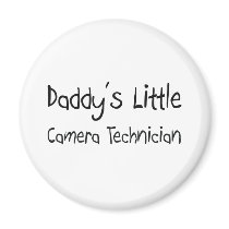 Daddy's Little Camera Technician magnets by professions Daddy's Little Camera Technician magnets