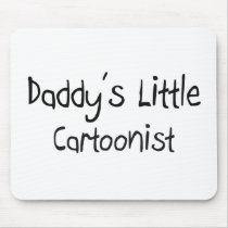 Daddy's Little Cartoonist mousepads