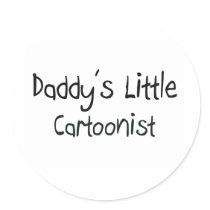 Daddy's Little Cartoonist stickers