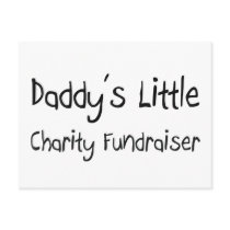 Daddy's Little Charity Fundraiser postcards