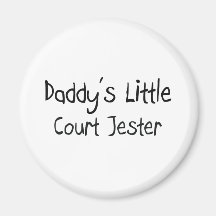 Daddy's Little Court Jester Fridge Magnet