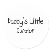 Daddy's Little Curator stickers