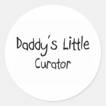 Daddy's Little Curator Sticker