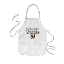 Daddy's Little Cutie Pi Kids Apron