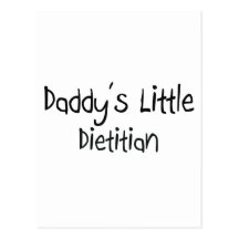 Daddy's Little Dietitian Post Cards