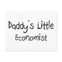 Daddy's Little Economist Postcard