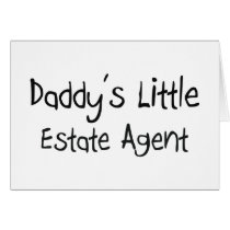 Daddy's Little Estate Agent cards by professions Daddy's Little Estate Agent cards