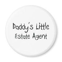 Daddy's Little Estate Agent magnets