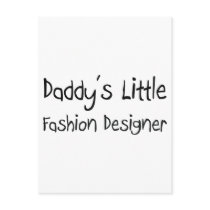 Daddy's Little Fashion Designer postcards