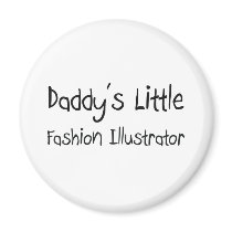 Daddy's Little Fashion Illustrator magnets