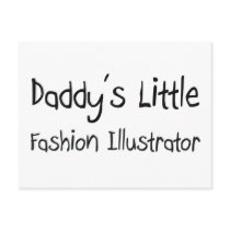 Daddy's Little Fashion Illustrator postcards