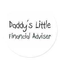 Daddy's Little Financial Adviser stickers by professions Daddy's Little Financial Adviser stickers