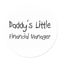Daddy's Little Financial Manager stickers by professions Daddy's Little Financial Manager stickers