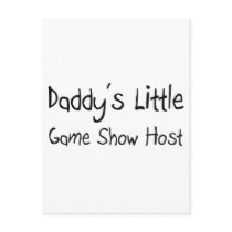 Daddy's Little Game Show Host postcards