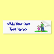 Daddy's Little Girl Bumper Sticker (Blond) bumper stickers
