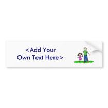Daddy's Little Girl Bumper Sticker (Brunette) bumper stickers