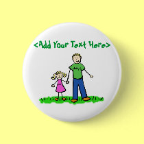 Daddy's Little Girl Button (Blond) buttons