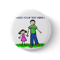 Daddy's Little Girl Button (Brunette) by donnabellas Daddy's Little Girl Button (Brunette)