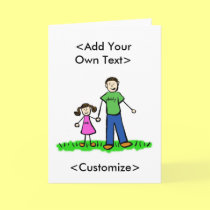 Daddy's Little Girl Card (Brunette) cards