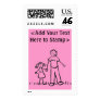 Daddy's Little Girl Customize Text Postage Stamp