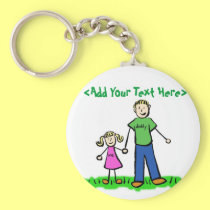 Daddy's Little Girl Keychain (Blond)