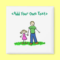 Daddy's Little Girl Magnet (Blond) magnets