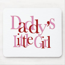 Daddy's little girl mouse mats
