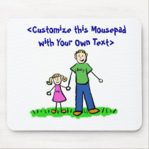 Daddy's Little Girl Mousepad (Blond) mousepads
