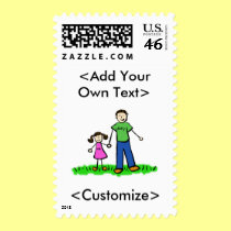 Daddy's Little Girl Postage (Brunette) postage
