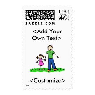 Daddy's Little Girl Postage (Brunette)
