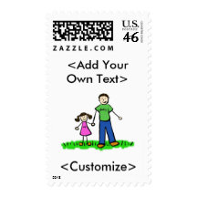 Daddy's Little Girl Postage (Brunette)