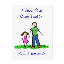 Daddy's Little Girl Postcard (Brunette) by donnabellas Daddy's Little Girl Postcard (Brunette)