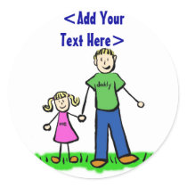 Daddy's Little Girl Sticker (Blond) by donnabellas Daddy's Little Girl Sticker (Blond)