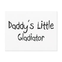 Daddy's Little Gladiator postcards