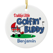Daddy's Little Golfin' Buddy Keepsake Ornament