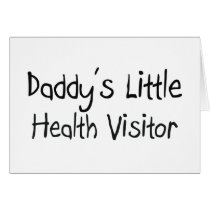 Daddy's Little Health Visitor cards by professions Daddy's Little Health Visitor cards