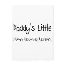 Daddy's Little Human Resources Assistant postcards by professions Daddy's Little Human Resources Assistant postcards