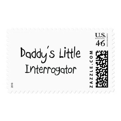 Daddy's Little Interrogator Postage Stamps