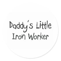 Daddy's Little Iron Worker stickers