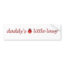 Daddy's little lady bumper stickers by Coolkidstees Daddy's little lady bumper stickers