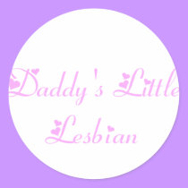 Daddy's Little Lesbian stickers